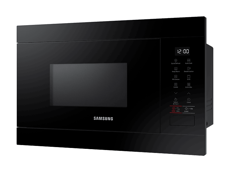 Microondas integrable - Samsung MG22M8254AK/E1, 850W, 6 niveles, Grill, 22l, Negro — foto 2