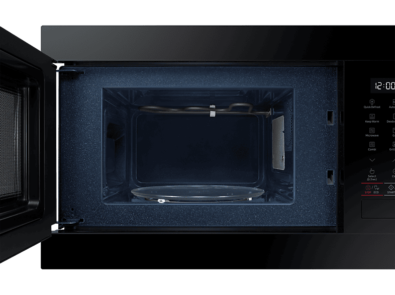 Microondas integrable - Samsung MG22M8254AK/E1, 850W, 6 niveles, Grill, 22l, Negro — foto 6