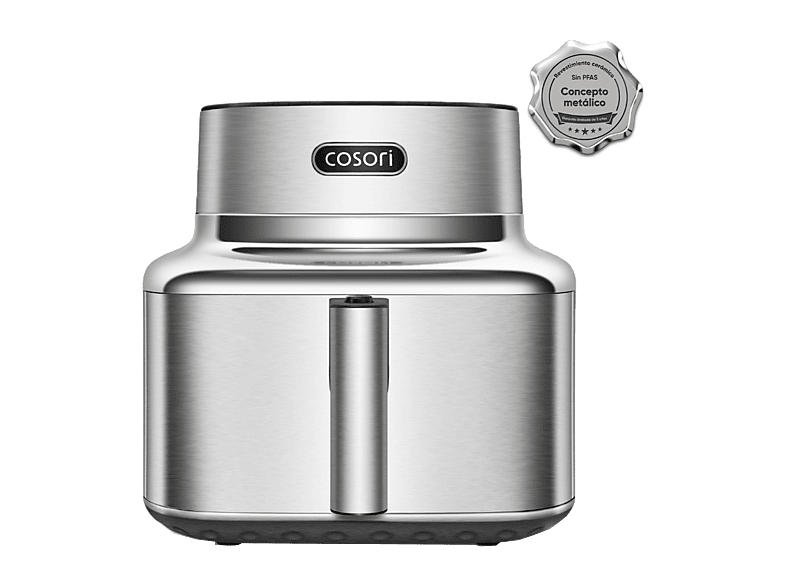 Freidora de aire - Cosori Iconic Single Chef Edition, 6.2L, 1725 W, 6 Funciones, Acero inoxidable