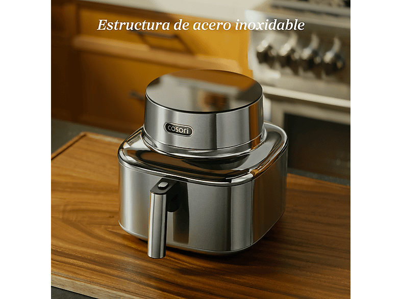 Freidora de aire - Cosori Iconic Single Chef Edition, 6.2L, 1725 W, 6 Funciones, Acero inoxidable — foto 7