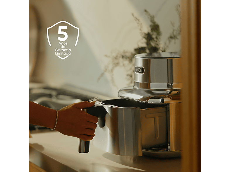 Freidora de aire - Cosori Iconic Single Chef Edition, 6.2L, 1725 W, 6 Funciones, Acero inoxidable — foto 9