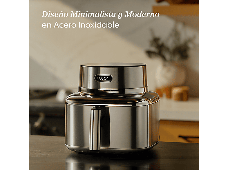 Freidora de aire - Cosori Iconic Single Chef Edition, 6.2L, 1725 W, 6 Funciones, Acero inoxidable — foto 11