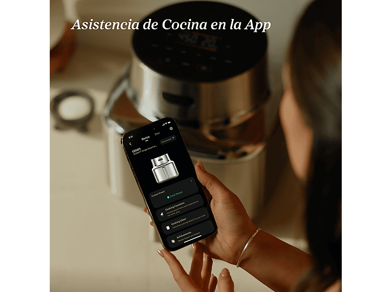 Freidora de aire - Cosori Iconic Single Chef Edition, 6.2L, 1725 W, 6 Funciones, Acero inoxidable — foto 12