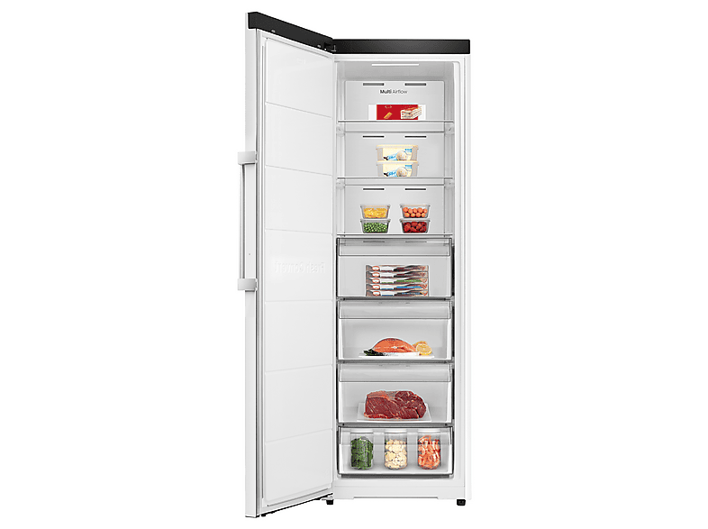 Congelador vertical - Hisense FT3K310SEWE1, 312 l, 185.6 cm, Kitchen Fit, Wi Fi, Blanco — foto 4