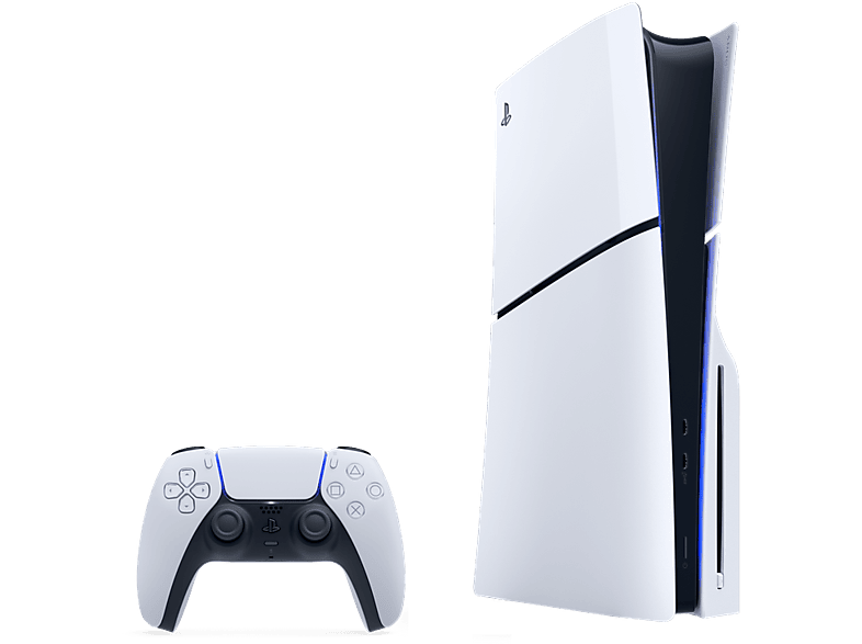 Consola - Sony PS5 Slim Standard, 1 TB SSD, 4K, 1 mando, Chasis E, Blanco