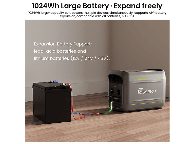 Estación de energía portátil - FOSSIBOT F1800 — foto 6
