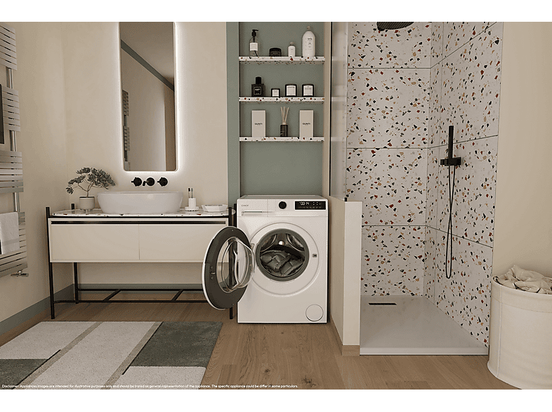 Lavadora carga frontal - Candy GD 4105-S ProWash 300, 10 kg, 1400 rpm, 16 programas, Blanco — foto 15