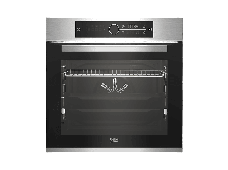 Horno - BEKO BBIM12400XMPS, Multifunción, Pirolítico, 72 l, 60cm, Tecnología Aeroperfect, SoftClose, Inox