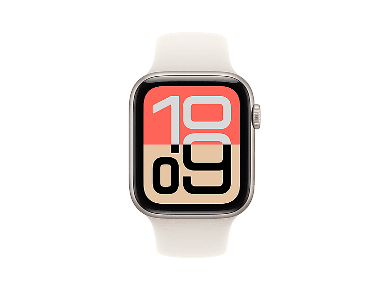 Apple Watch SE 3 (2025), GPS, 40 mm, Caja de aluminio Blanco estrella, Correa deportiva Blanco estrella, S/M, Calidad del sueño, Medición temperatura — foto 2