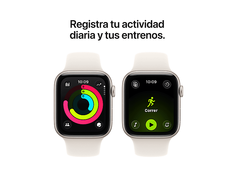 Apple Watch SE 3 (2025), GPS, 40 mm, Caja de aluminio Blanco estrella, Correa deportiva Blanco estrella, S/M, Calidad del sueño, Medición temperatura — foto 6