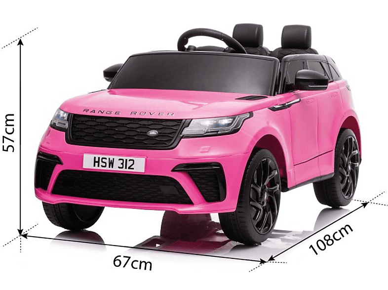 Coche Eléctrico - ATAA CARS LAND ROVER RANGE ROVER VELAR 12V Color Rosa - Coche eléctrico infantil para niños batería 12v con, 56,00 cm, 4 año(s) — foto 3