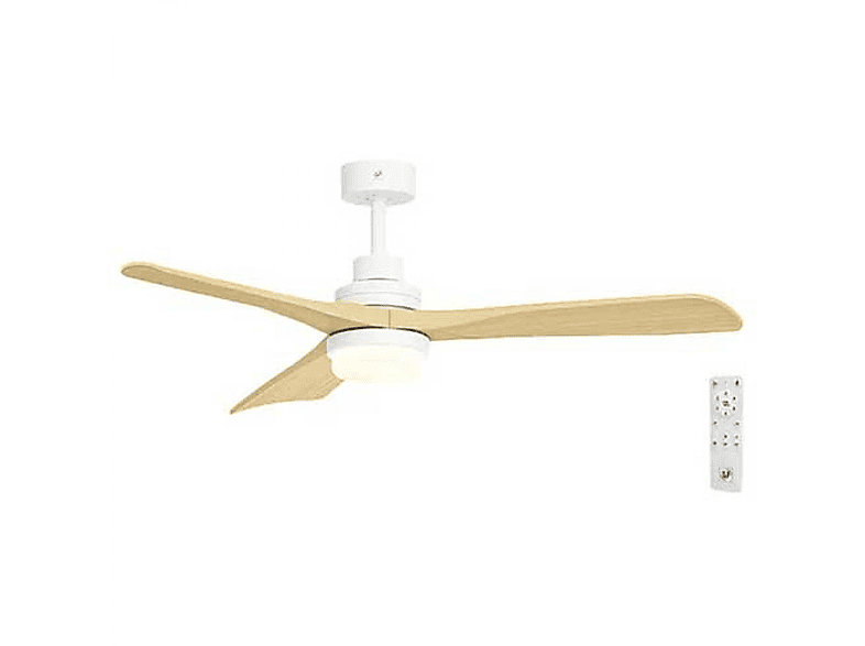 Ventilador de techo - SOLER & PALAU HTD-130, 50 W, 6 velocidades, Blanco / Madera — foto 2