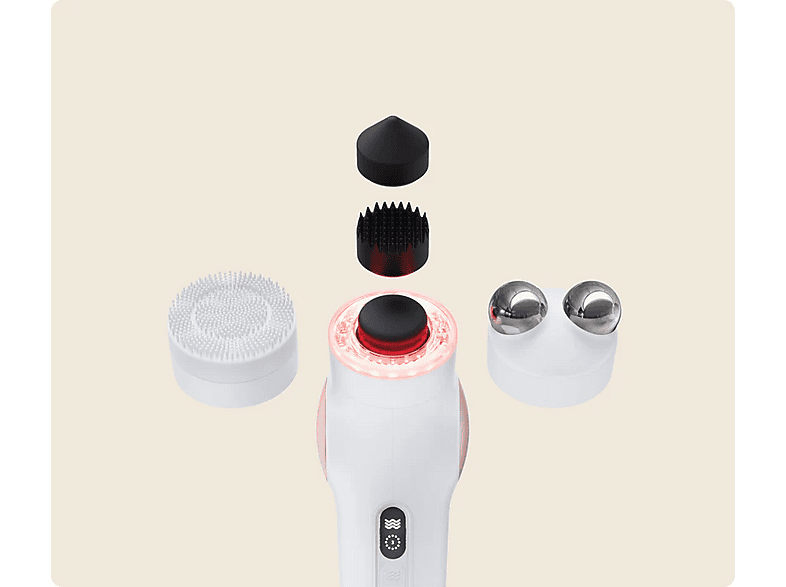 Masajeador facial - Therabody TheraFace PRO, Para Cara, Terapia de luz LED, Microcorriente, Limpieza Profunda, Blanco — foto 3
