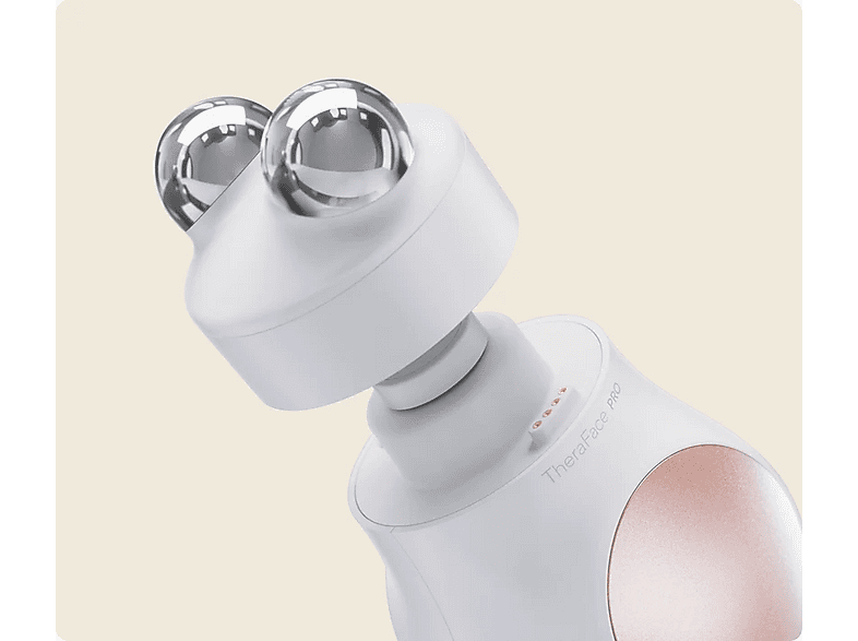 Masajeador facial - Therabody TheraFace PRO, Para Cara, Terapia de luz LED, Microcorriente, Limpieza Profunda, Blanco — foto 5