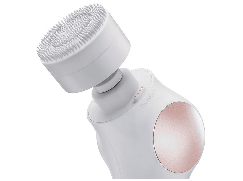 Masajeador facial - Therabody TheraFace PRO, Para Cara, Terapia de luz LED, Microcorriente, Limpieza Profunda, Blanco — foto 10