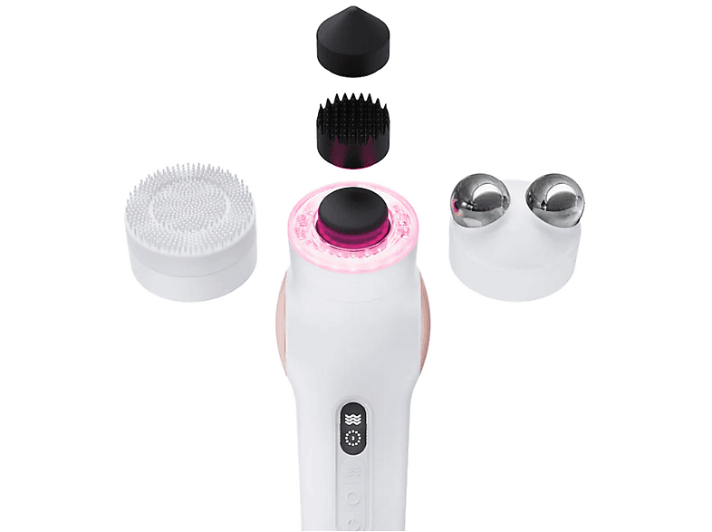 Masajeador facial - Therabody TheraFace PRO, Para Cara, Terapia de luz LED, Microcorriente, Limpieza Profunda, Blanco — foto 14