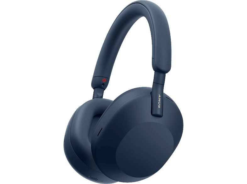Auriculares inalámbricos - Sony WH1000XM5L, Cancelación ruido (Noise Cancelling), 30h, Hi-Res, Carga Rápida, Con Asistente, Bluetooth, Diadema, Azul