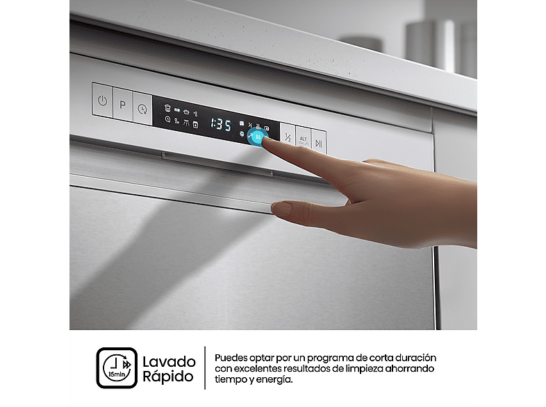 Lavavajillas - Hisense HS623D10X, 14 servicios, 7 programas, 60 cm, Media Carga, Tercera bandeja, Inox — foto 11