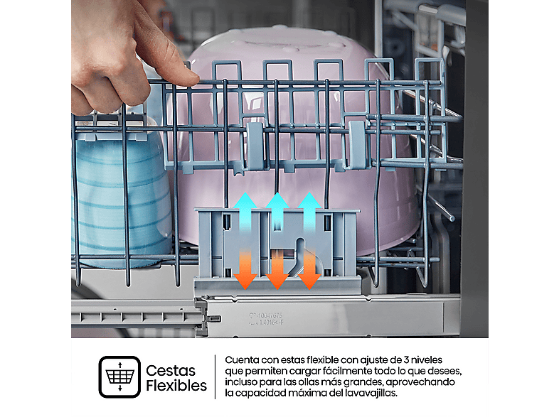 Lavavajillas - Hisense HS623D10X, 14 servicios, 7 programas, 60 cm, Media Carga, Tercera bandeja, Inox — foto 12