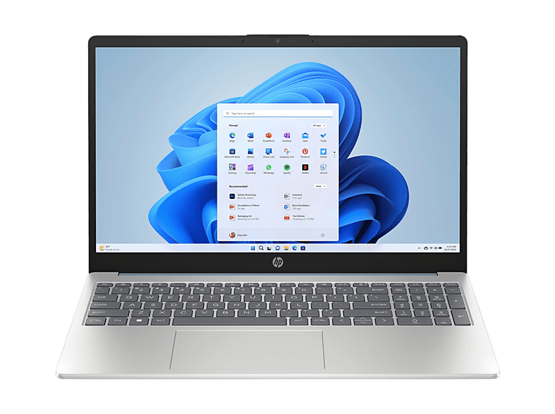 Portátil - HP 15-fd1020ns, 15,6" Full HD, Intel® Core™ Ultra 7 155H, 32 GB RAM, 1 TB SSD, Intel® Arc Graphics, Windows 11 Home, Azul lunar