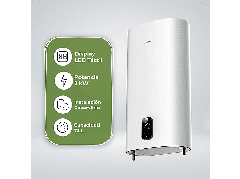 Termo eléctrico  - AT8000DDW ASPES, Blanco — foto 4
