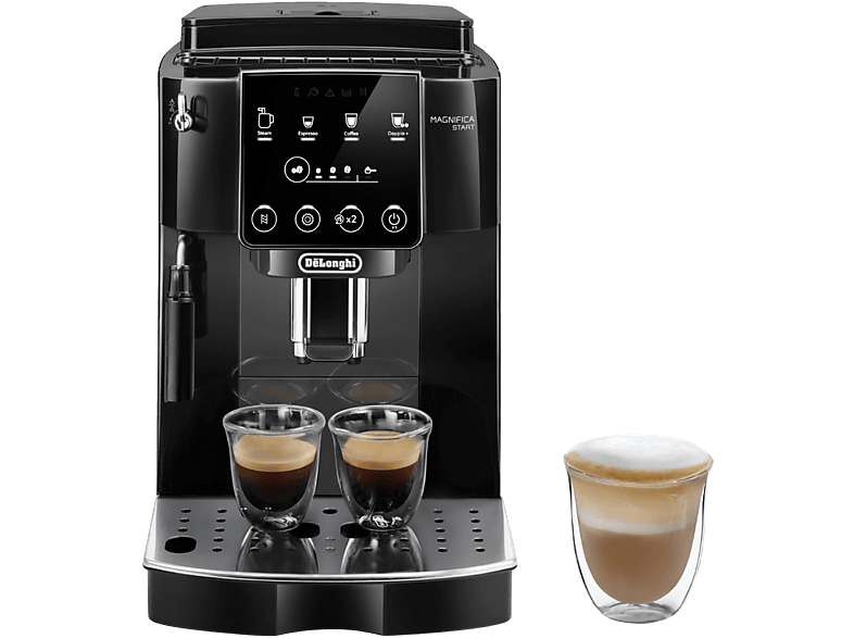 Cafetera superautomática - De'Longhi Magnifica Start ECAM220.21.BG, Molinillo integrado, Sistema Thermoblock, Vaporizador, 1450 W, 15 bar, Negro