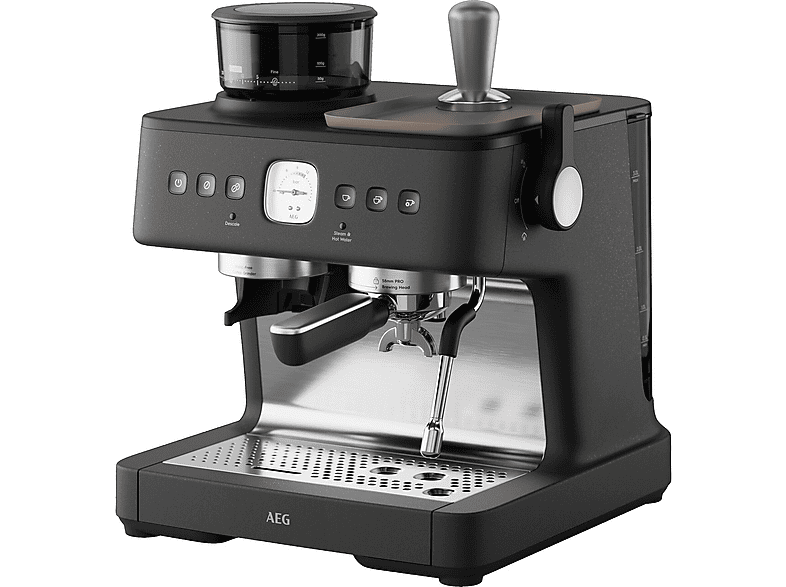 Máquina espresso - AEG EC8-1-8BP, 20 bar, 2200 W, 2 tazas, Negro — foto 1