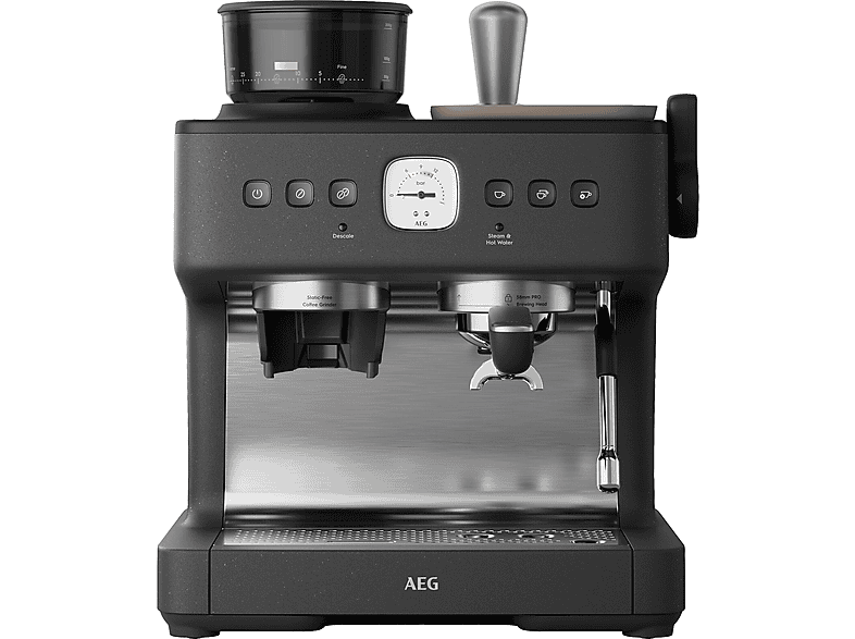 Máquina espresso - AEG EC8-1-8BP, 20 bar, 2200 W, 2 tazas, Negro — foto 5