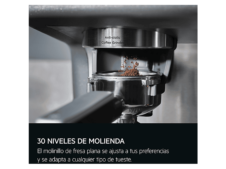 Máquina espresso - AEG EC8-1-8BP, 20 bar, 2200 W, 2 tazas, Negro — foto 6