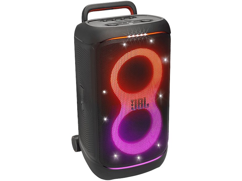 Altavoz de gran potencia - JBL PartyBox 520, 400 W, Con batería, Autonomía 15h, Asa telescópica y Ruedas, IPX4, Negro