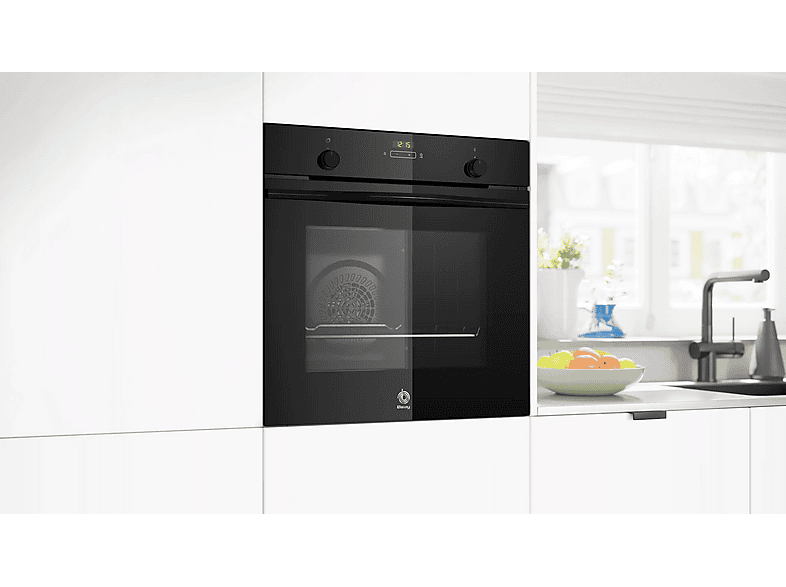 Horno - Balay 3HB5159N4, Serie Cristal, Multifunción, Hidrolítica, 71 l, Función Freidora de Aire, Aire Caliente 3D Profesional, 60 cm, Cristal Negro — foto 6