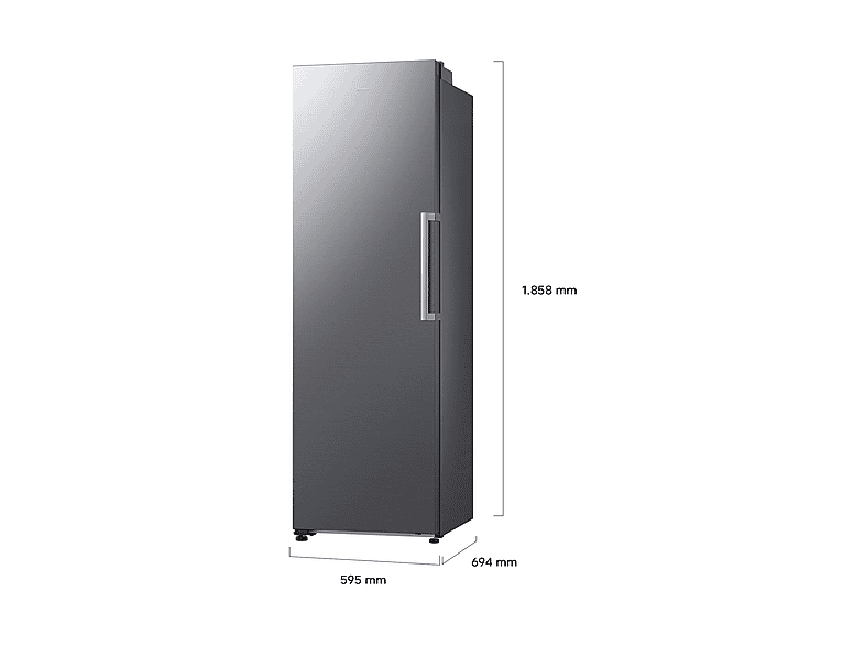 Congelador vertical - Samsung RZ40H32PETEF, 323 l, 185.8 cm, Inox — foto 16