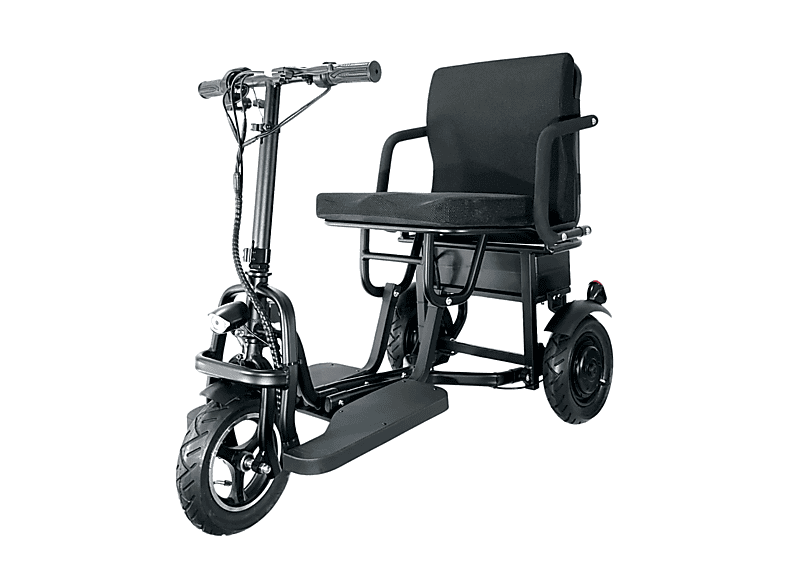 Triciclo eléctrico plegable - CAREWAY Fold, Black