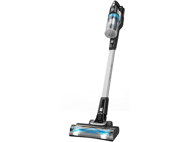 Aspirador escoba - BLACK & DECKER BHFEB520D1, 18 V, Potencia de succión 40 AirWatt, Depósito 0,75 l, Autonomía 56 min, Gris negro