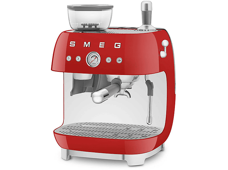 Cafetera express - SMEG  EGF03RDEU ROJO, 15 bar, 1650 W, 2 tazas, Rojo — foto 4