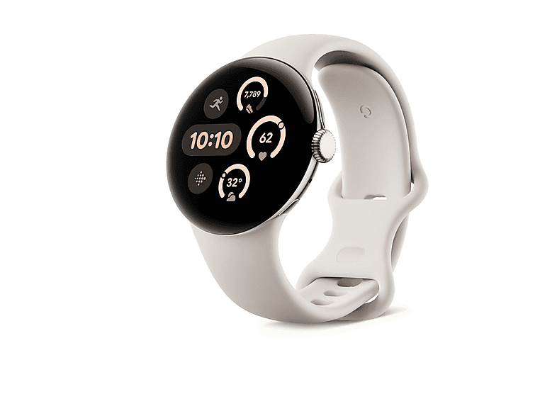Smartwatch - GOOGLE PIXEL WATCH 3 41MM SILVER, S-L, Aluminio 100% reciclado, Porcelana — foto 6