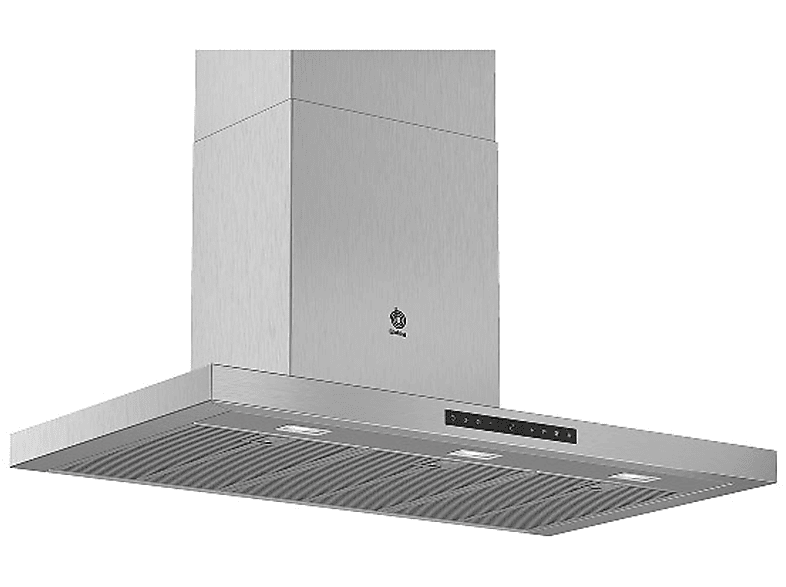 Campana decorativa - Balay 3BC998HX, 5 velocidades, 843 m³/h, 900 mm, Inox