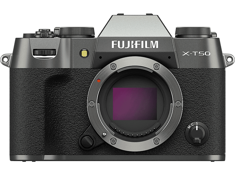 Cámara EVIL - FUJIFILM X-T50, 40,2 megapixel, X-Trans CMOS, 6.2K/30p, 4K/60p, Full HD/240p, Black