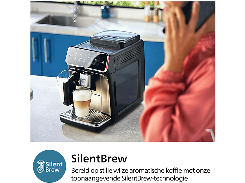 Cafetera express - PHILIPS EP3347/90, 15 bar, 230 W, 0,26 l, 2 tazas, Negro — foto 6