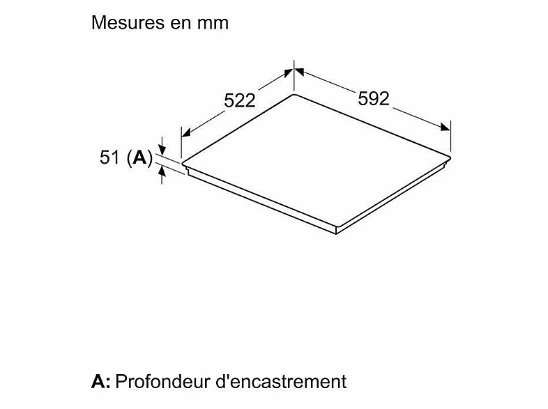 Placa de inducción - BOSCH PIJ631HB1E, 3 zonas, 592 mm, Negro — foto 7