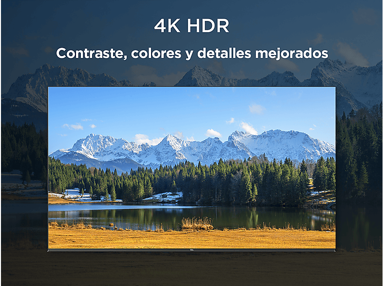 TV LED 65" - TCL 65P6K, UHD 4K, HDR, AiPQ, Google TV, Dolby Atmos, Negro — foto 5