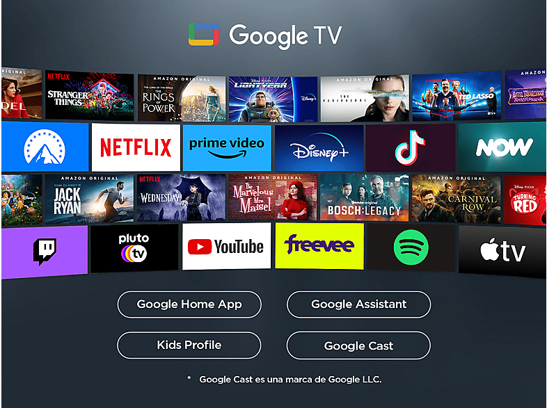 TV LED 65" - TCL 65P6K, UHD 4K, HDR, AiPQ, Google TV, Dolby Atmos, Negro — foto 9