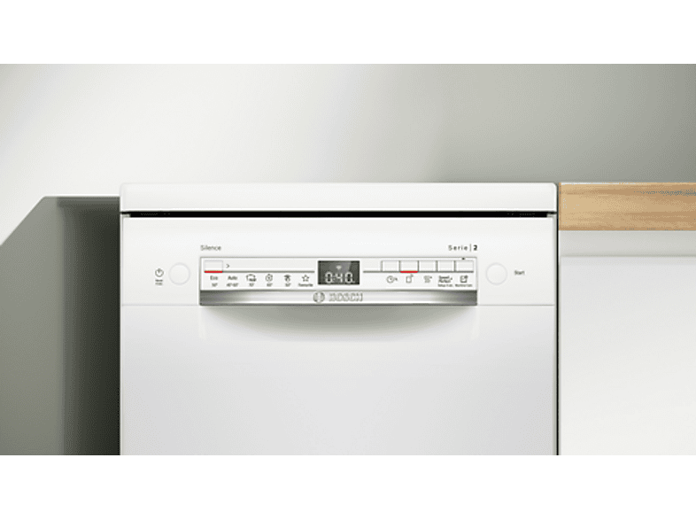 Lavavajillas - Bosch SPS2HKW55E, 10 servicios, 6 programas, 45 cm, Home connect, Smart start, Extra secado, Blanco — foto 3