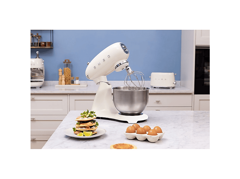 Robot amasador - SMEG SMF05CREU, 1000 W, 4,8 l, Crema — foto 7