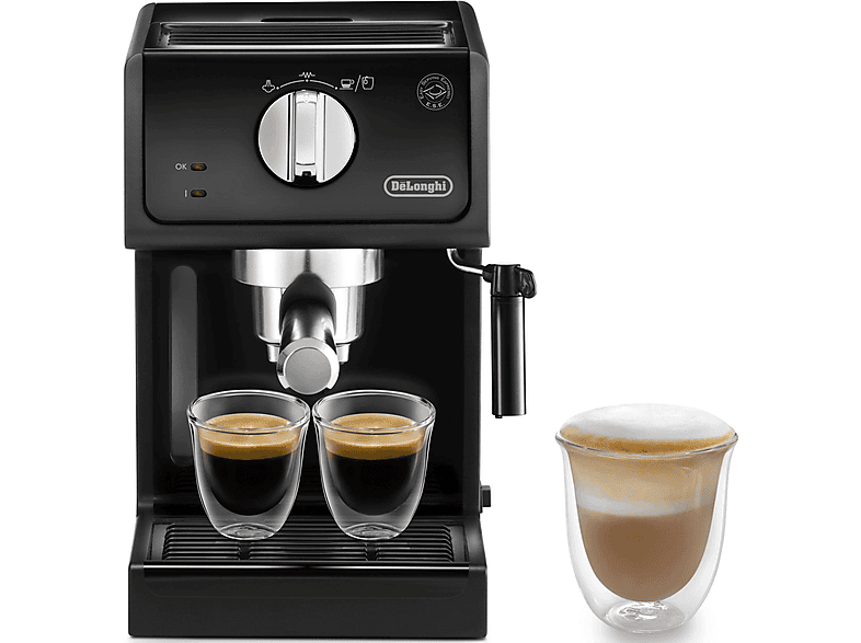Cafetera express - DELONGHI ECP31.21, 15 bar, 1100 W, 2 tazas, Negro — foto 4
