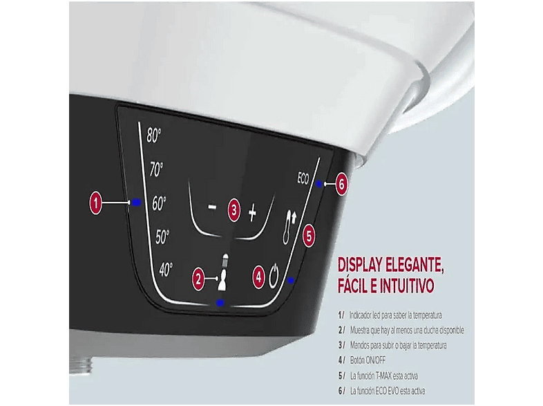 Termo eléctrico  - 3201999 ARISTON, 100 l, Blanco — foto 8