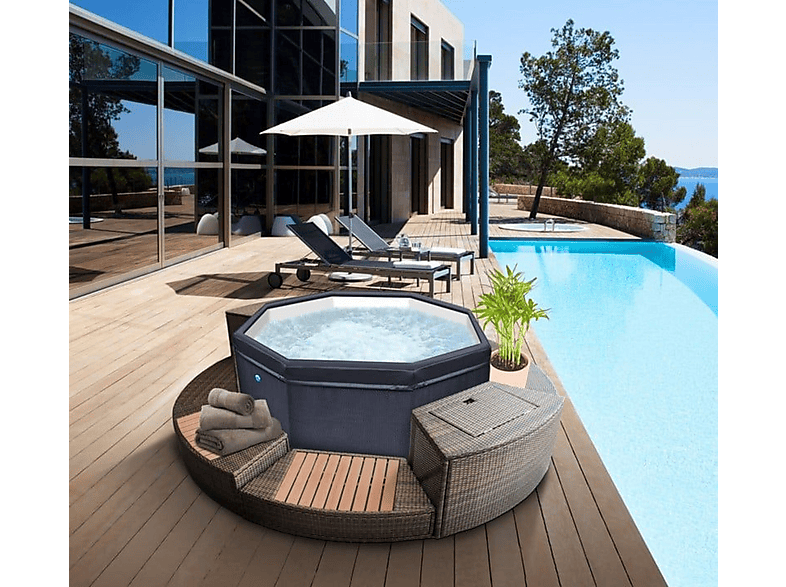 Spa de exterior - NETSPA Octopus Con Mueble, Blanco — foto 9