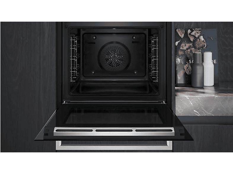 Horno - SIEMENS HB372ABS0S, Integrable, Sí, 71 l, 548 mm, Negro, Acero inoxidable — foto 3