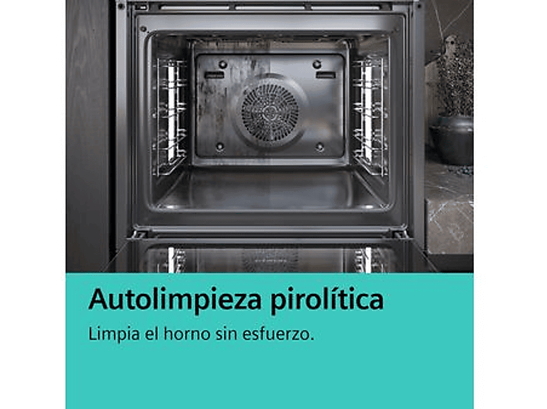 Horno - SIEMENS HB372ABS0S, Integrable, Sí, 71 l, 548 mm, Negro, Acero inoxidable — foto 5