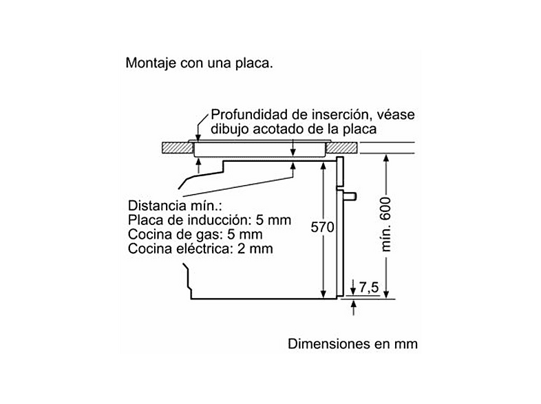 Horno - SIEMENS HB372ABS0S, Integrable, Sí, 71 l, 548 mm, Negro, Acero inoxidable — foto 9